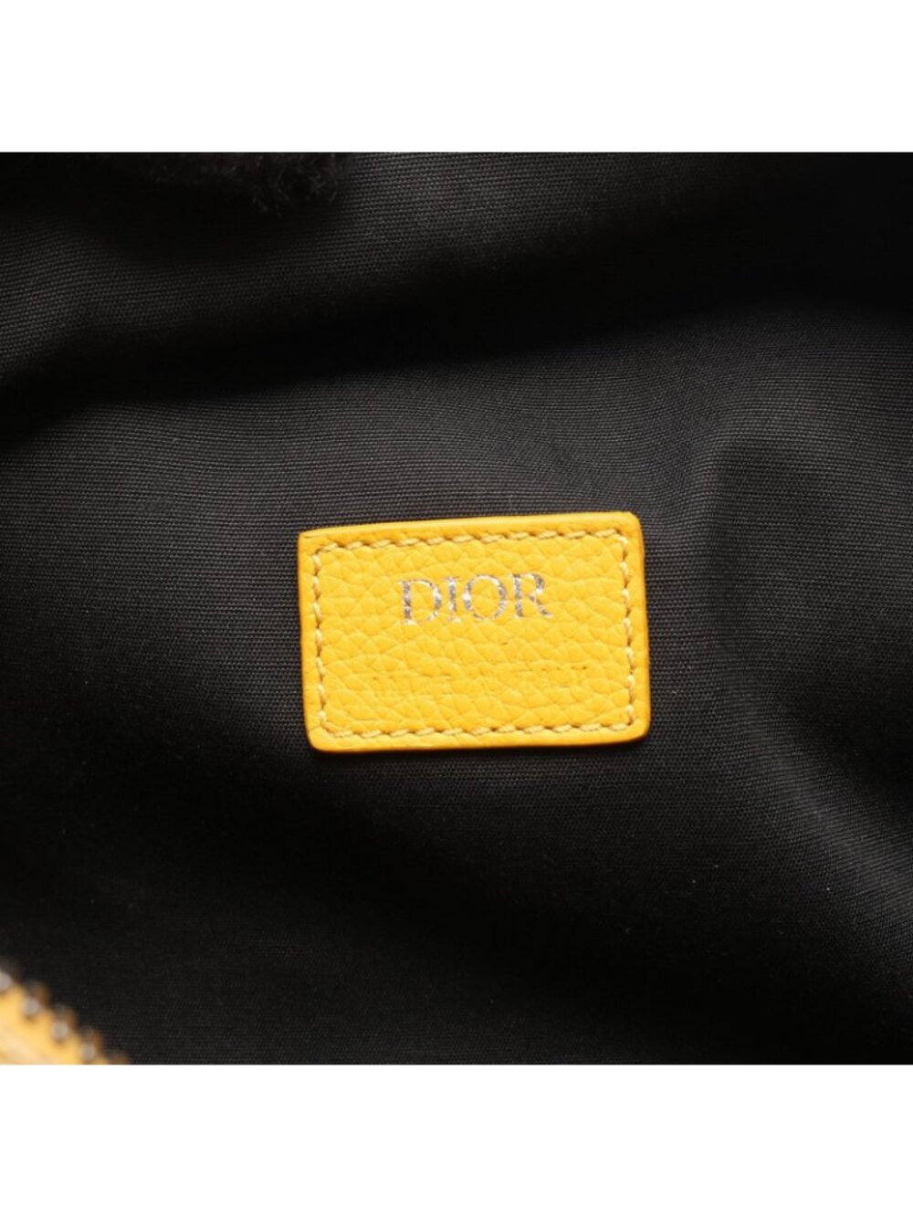 Dior Handbag Rango 26 Oblique 2-Way Yellow Canvas Leather - Picture 4 of 8